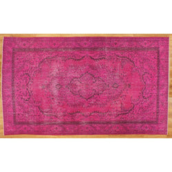 Pink Distressed Rug