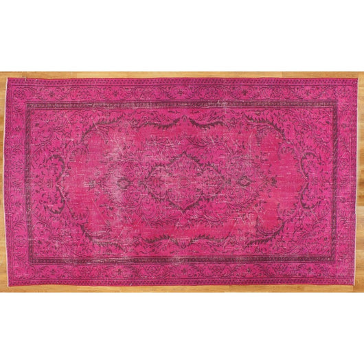 Pink Distressed Rug