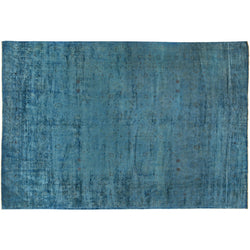 Teal Silky Wool Rug