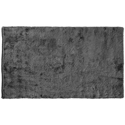 Grey Velvety Shag Rug