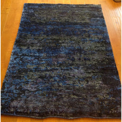 Dark Blue and Purple Multi Abstract Rug
