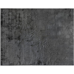 Gray Velvety Shag Rug