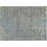 Light Blue Grid Rug