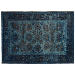 Blue Silky Wool Rug