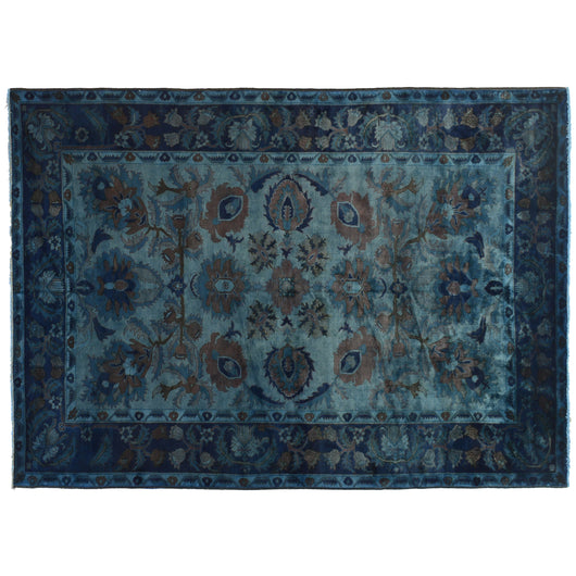 Blue Silky Wool Rug