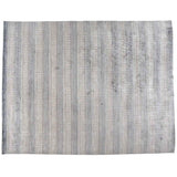Beige and Steel Blue Contemporary Area Rug