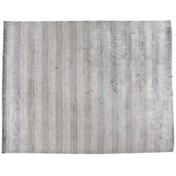 Beige and Steel Blue Contemporary Area Rug