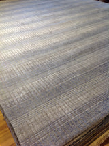 Beige and Steel Lines Area Rug