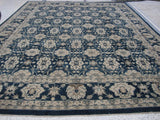 Traditional Tabriz Design Rug in Blue and Beige
