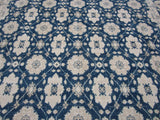 Traditional Tabriz Design Rug in Blue and Beige
