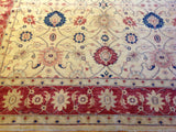 Traditional Rug with Red Border