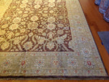 Traditional Pakistani Rug in Brown and Beige