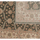 Traditional Pakistani Rug with Interlocking Floral Design
