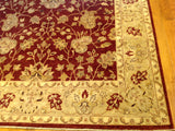 Traditional Pakistani Flowers and Vines Wool Rug