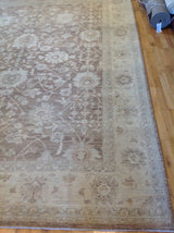 Traditional Brown and Beige Pakistani Rug