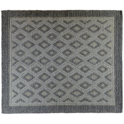 Braided Rug with Diamond Design