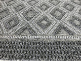 Braided Rug with Diamond Design