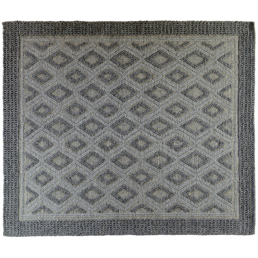 Braided Rug with Diamond Design
