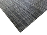 Tufted Grey Area Rug with Garnet and Gold