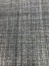 Tufted Grey Area Rug with Garnet and Gold