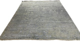 Ivory and Turquoise Transitional Wool Rug