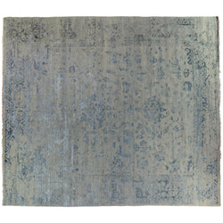 Blue Transitional Indian Area Rug