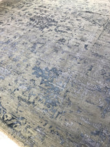Blue Transitional Indian Area Rug
