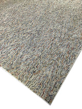 Multi Color Tufted Wool Area Rug