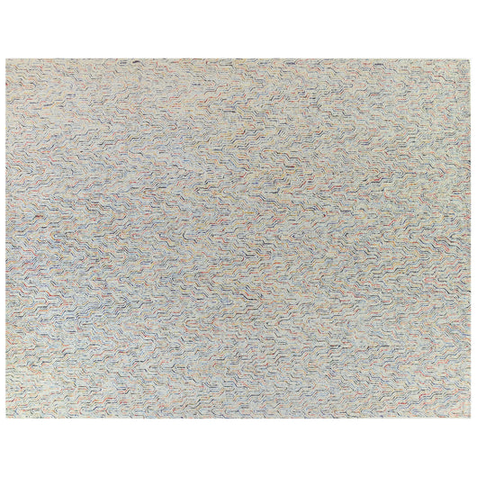 Multi Color Tufted Wool Area Rug