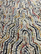 Multi Color Tufted Wool Area Rug