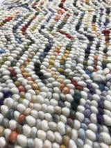 Multi Color Tufted Wool Area Rug