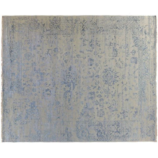 Blue Transitional Indian Area Rug