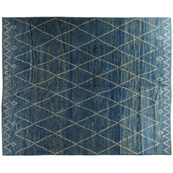 Blue Moroccan Design Rug