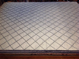 Grey Diamonds High Low Area Rug