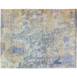 Beige, Blue and Yellow Abstract Area Rug