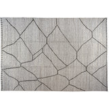 Beige and Charcoal Moroccan Design Rug