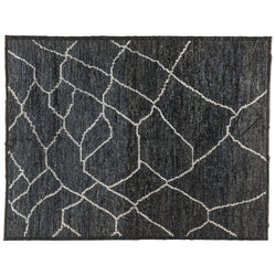 Dark Blue Moroccan Inspired Area Rug
