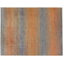 Orange and Grey Area Rug