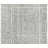 Ivory and Charcoal Geometric Design Area Rug