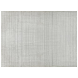 Grey and White Wool Area Rug