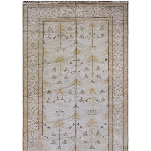 Beige and Gold Floral Runner