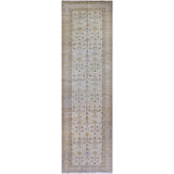 Beige and Gold Floral Runner