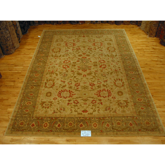 Gold Tone Floral Rug