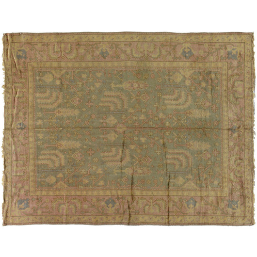 Antique Turkish Oushak Rug