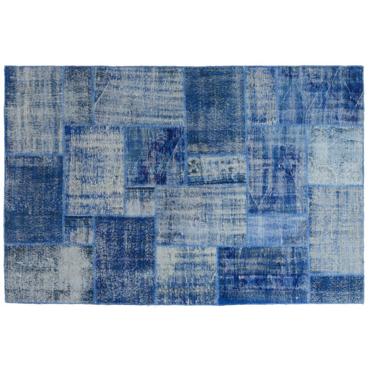 Blue Patchwork Rug