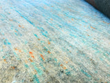 Turquoise and Silver Area Rug